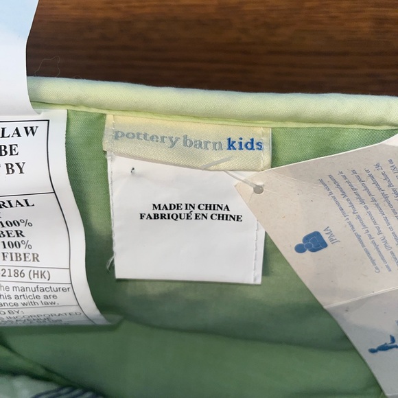 NEW Pottery Barn Kids Katie Patchwork Bumper Crib Purple Green White Baby Girl - Picture 10 of 10